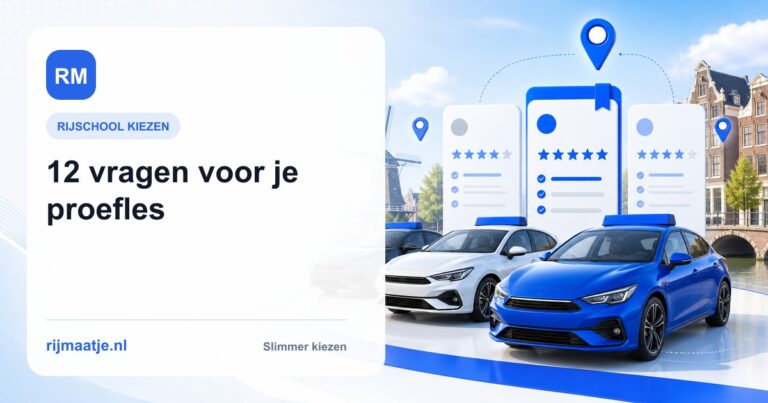 Proefles bij een rijschool: 12 vragen die je moet stellen
