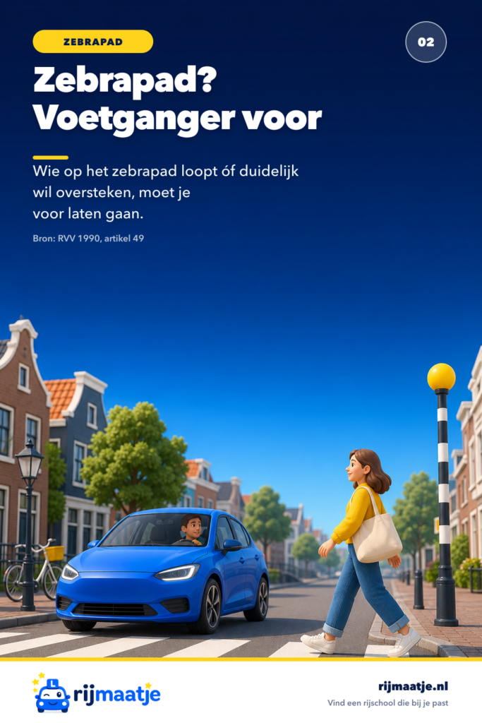 Voorrang bij een zebrapad: wanneer moet je stoppen? – Rijmaatje