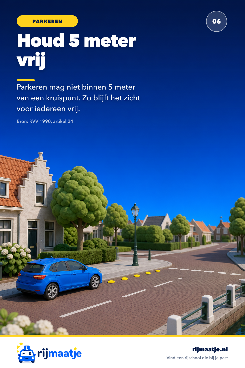 Hoeveel meter moet je vrijhouden bij een kruispunt? – Rijmaatje