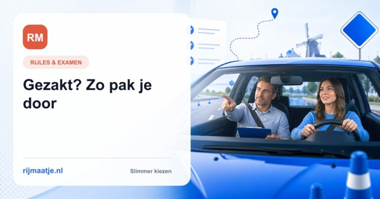 Gezakt voor je rijexamen: zo pak je een herexamen slim aan
