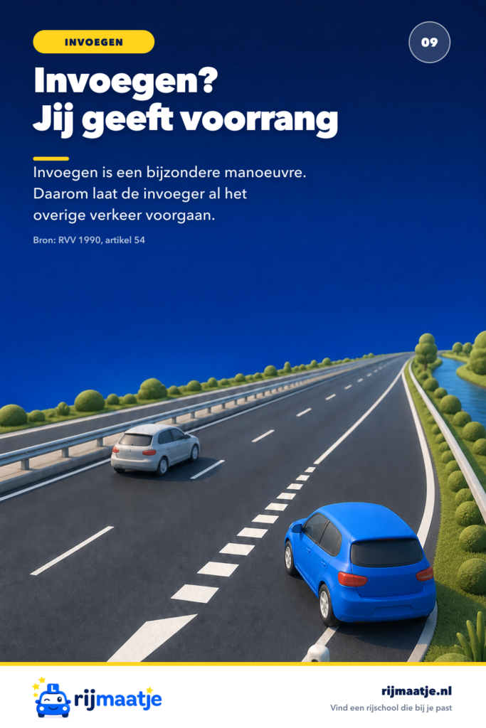 Wie heeft voorrang bij invoegen op de snelweg? – Rijmaatje