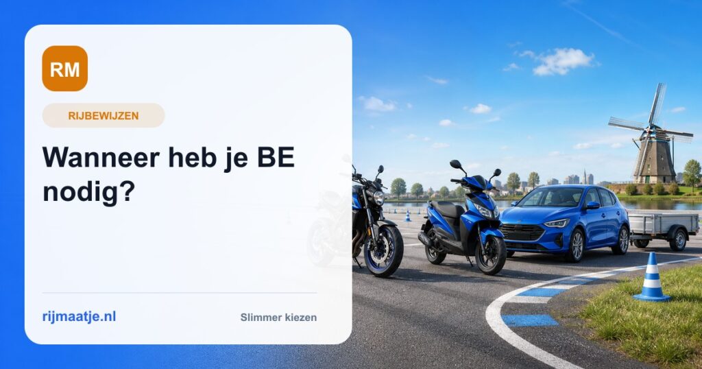 Trailerrijbewijs BE: wanneer is het verplicht en wat kost het?