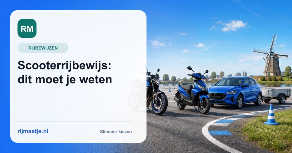 Scooterrijbewijs AM: stappen, kosten en examen uitgelegd