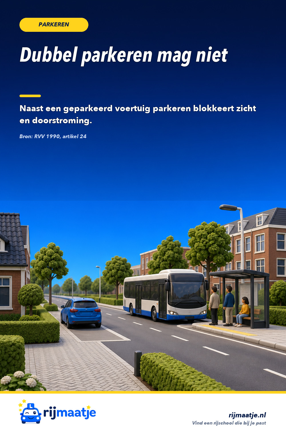 Waarom is dubbel parkeren verboden? – Rijmaatje