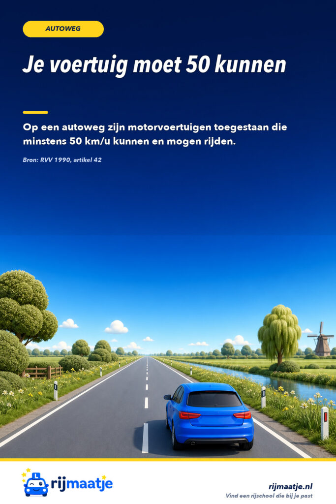 Welke voertuigen mogen op een autoweg? – Rijmaatje