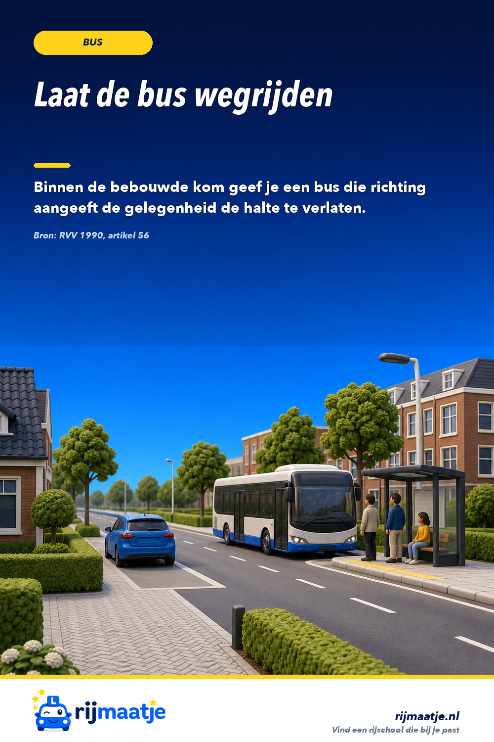 Moet je een bus binnen de bebouwde kom laten wegrijden? – Rijmaatje