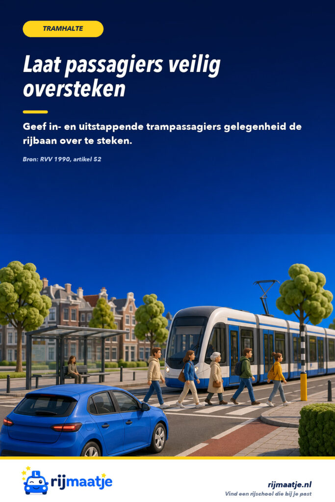 Moet je wachten voor passagiers bij een tramhalte? – Rijmaatje