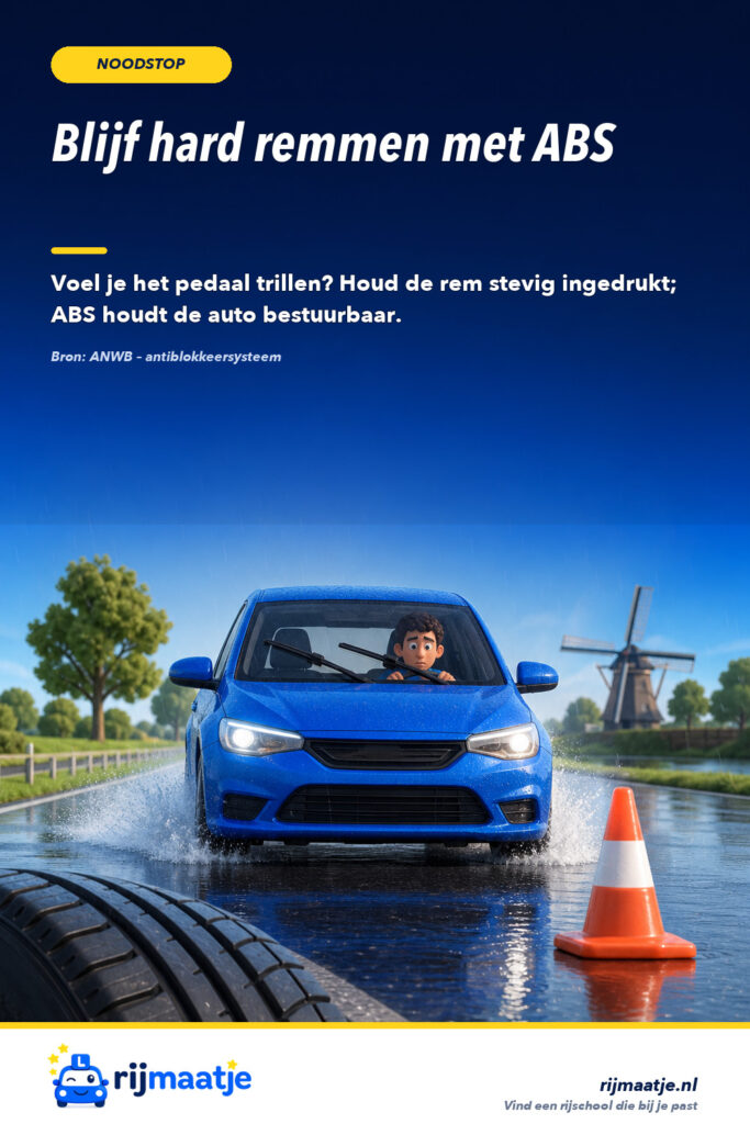Hoe maak je een noodstop met ABS? – Rijmaatje