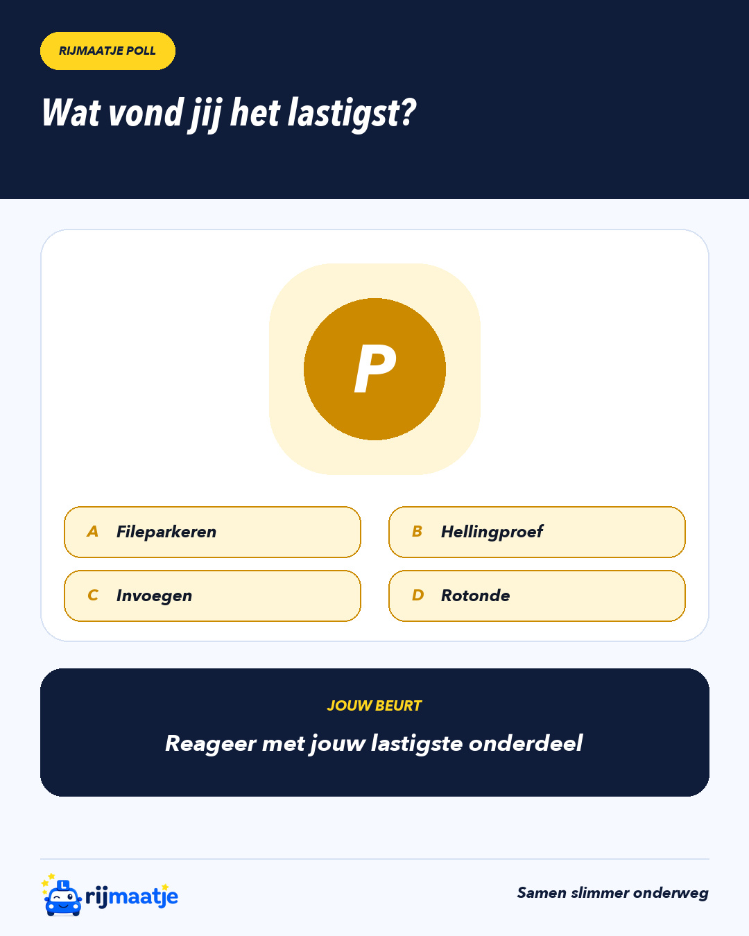 Wat vond jij het lastigst? – Rijmaatje