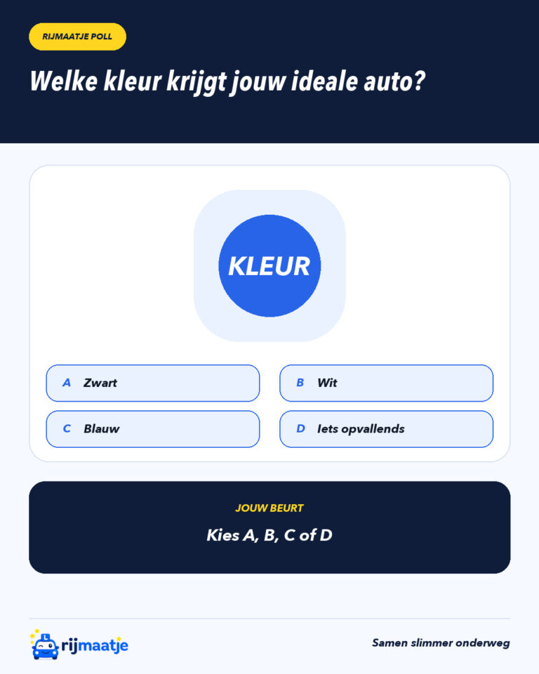 Welke kleur krijgt jouw ideale auto? – Rijmaatje